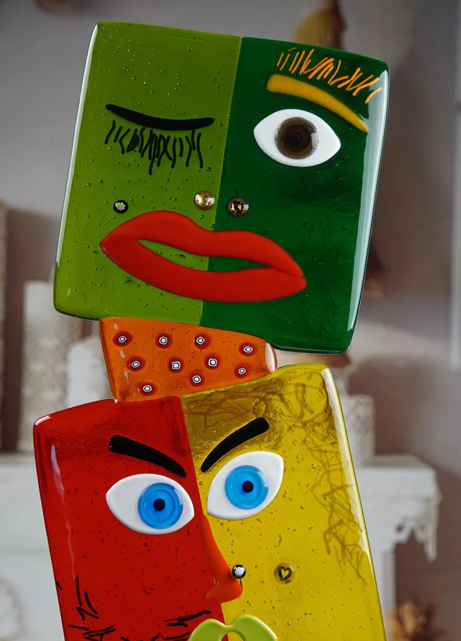 obrazek 3 Abstrakcyjna rzeźba pop-art ze szkła Murano