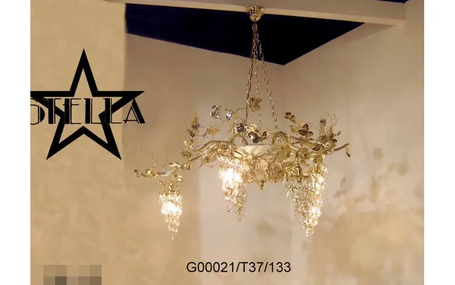 obrazek 1 Gustowny żyrandol ceramiczny na 5 żarówek