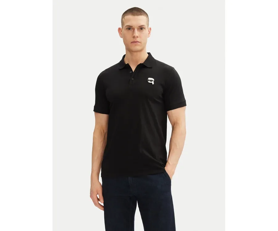 obrazek 1 KARL LAGERFELD Polo 745710 500224 Czarny Regular Fit