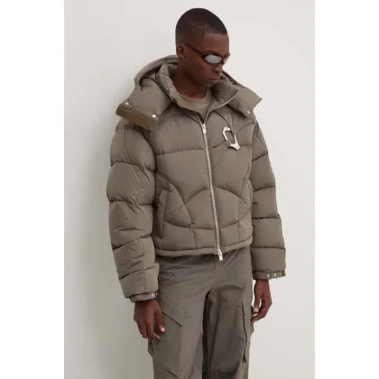 Zdjęcie Heliot Emil kurtka puchowa męska kolor zielony zimowa oversize HE.M.02.093.BLK01