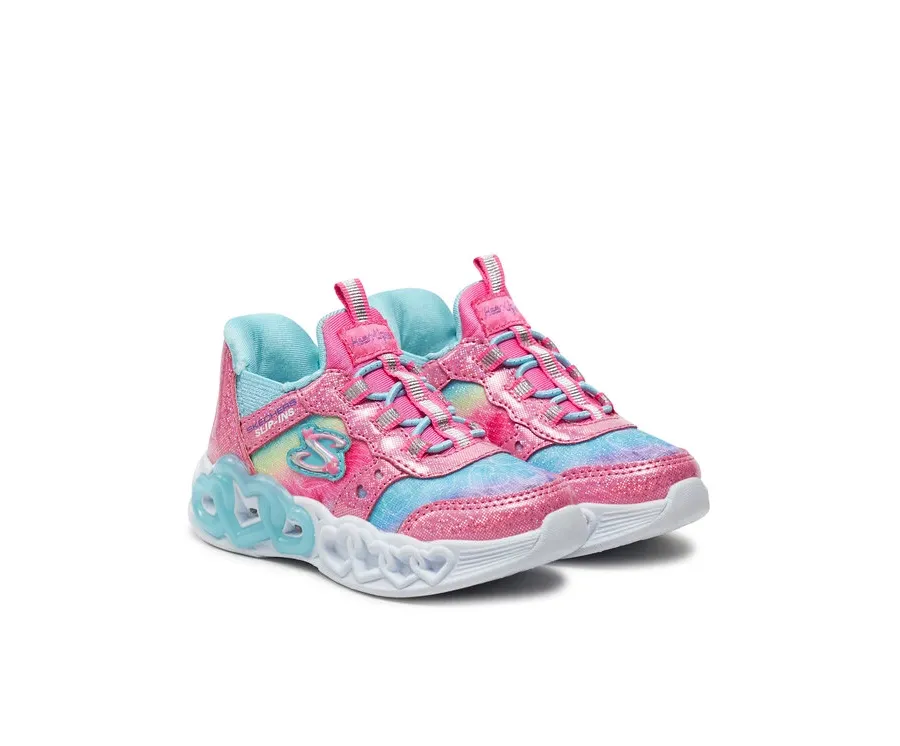 obrazek 1 Skechers Sneakersy Infinite Heart Lights 303755N/PKMT Srebrny