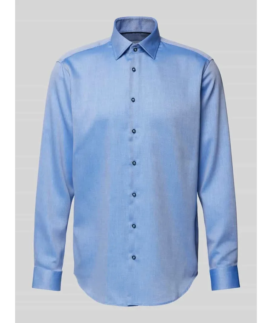 obrazek 1 Koszula biznesowa o kroju regular fit z listwą guzikową