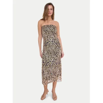 Zdjęcie Noisy May Sukienka letnia Lesley 27033993 Brązowy Slim Fit