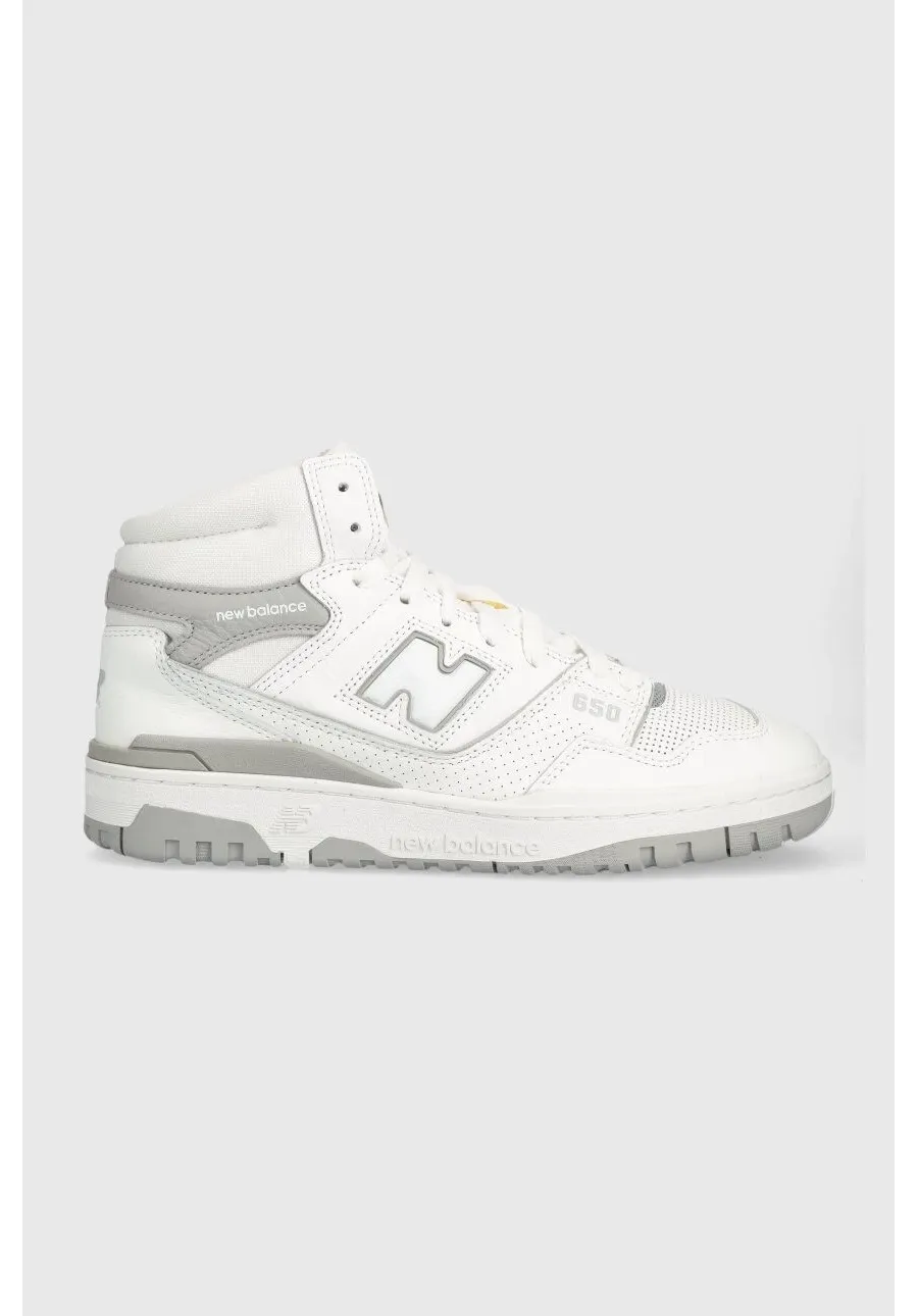 obrazek 1 New Balance sneakersy skórzane BB650RVW kolor biały