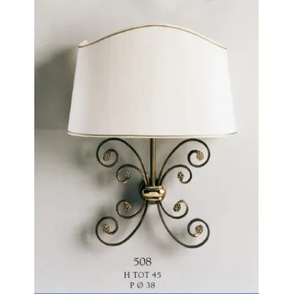 Zdjęcie Stylowa lampa ścienna z kokardkami i wachlarzem – Il Paralume Marina