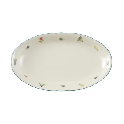 Zdjęcie Owalny mały porcelanowy półmisek do serwowania 23,5x14 cm - Seltmann Weiden