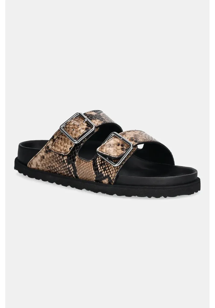 obrazek 1 Birkenstock 1774 klapki skórzane Arizona EXQ LE damskie kolor beżowy 1030003