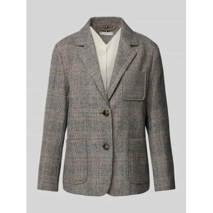 Zdjęcie Żakiet o kroju regular fit z kołnierzem z połami