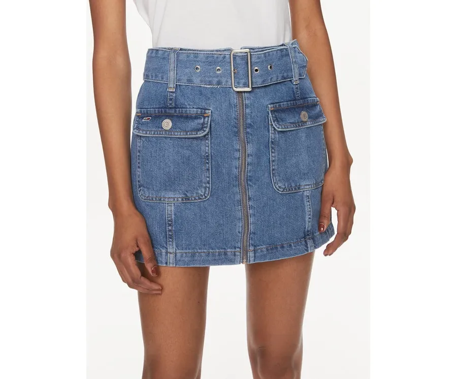 obrazek 1 Tommy Jeans Spódnica jeansowa DW0DW17668 Niebieski Regular Fit
