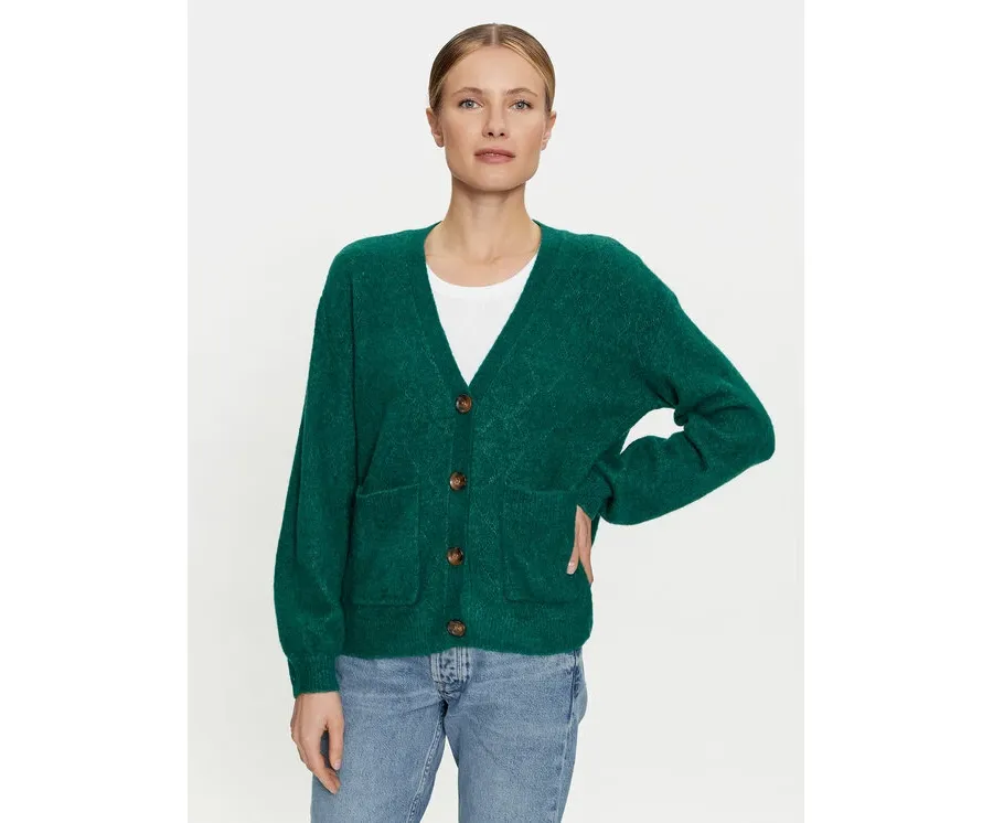 obrazek 1 Cream Kardigan Merle 10610140 Zielony Relaxed Fit