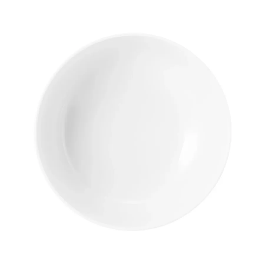 obrazek 3 Biała porcelanowa duża miska na jedzenie 20 cm o nowoczesnym kształcie - Seltmann Weiden