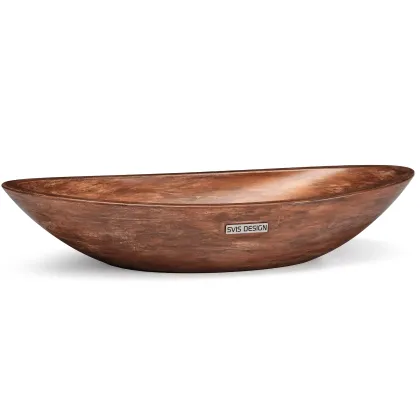 Zdjęcie Elegancka umywalka 60 cm ORION BASIC – AGED METAL, miedziany i brązowy, lakier matowy