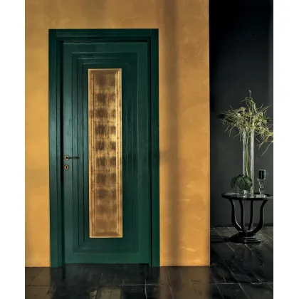 Zdjęcie Luksusowe włoskie drzwi pokryte płatkami złota