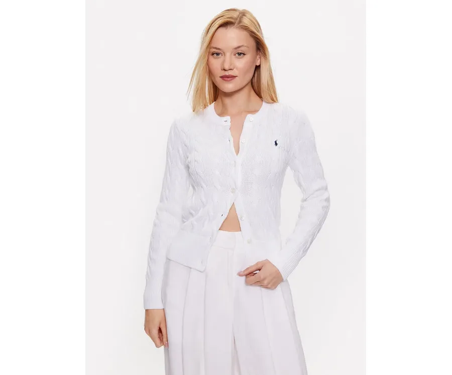 obrazek 1 Polo Ralph Lauren Kardigan 211891643001 Biały Regular Fit