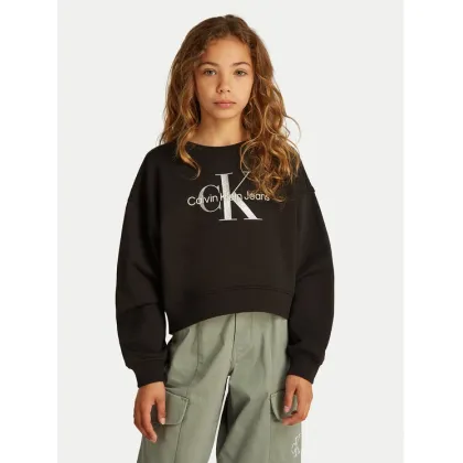 Zdjęcie Calvin Klein Jeans Bluza Glitter Monologo IG0IG02823 M Czarny Boxy Fit