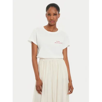 Zdjęcie ViCOLO T-Shirt RB0673 Écru Regular Fit