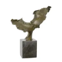 Picture Original sculpture of two kissing faces made of bronze