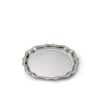 Zdjęcie Srebrna, zdobiona tacka 18th Century o oryginalnym kształcie