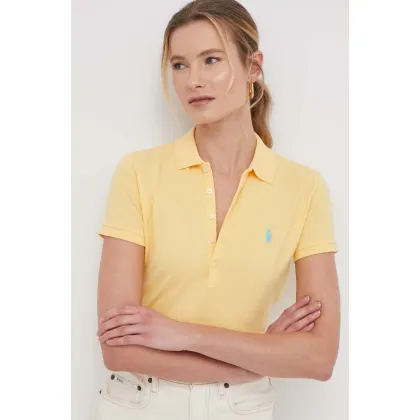 Zdjęcie Polo Ralph Lauren polo damski kolor żółty