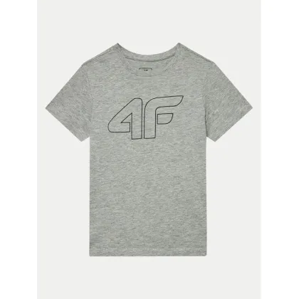 Zdjęcie 4F T-Shirt 4FJWMM00TTSHM1627 Szary Regular Fit