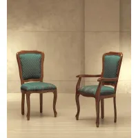 Picture Stylish green armchair and chair in French style - Morello Gianpaolo
