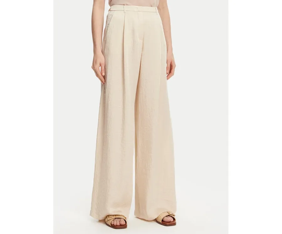 obrazek 1 Marella Spodnie palazzo Silico 2513131125 Écru Wide Leg