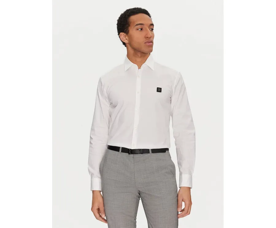 obrazek 1 HUGO Koszula Ermo 50505315 Biały Slim Fit