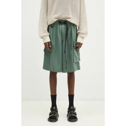 Zdjęcie Y-3 szorty Washed Twill Shorts męskie kolor zielony JM3206