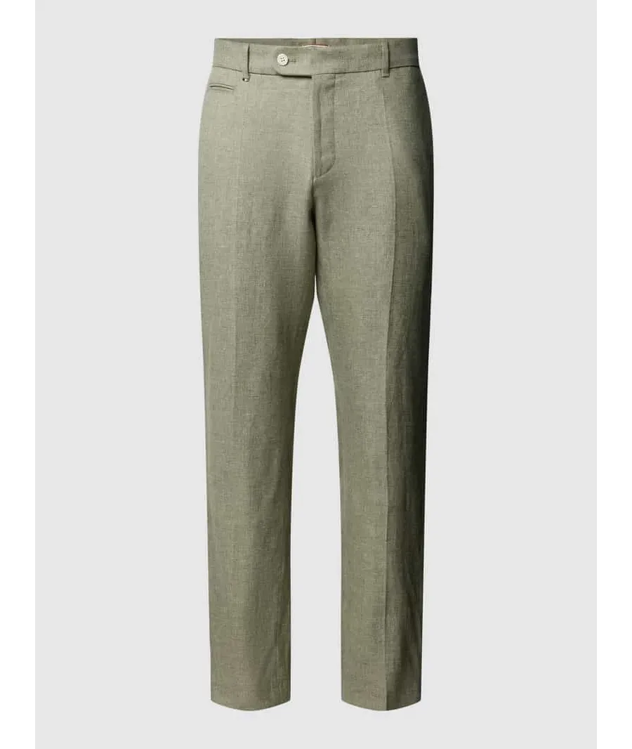 obrazek 1 Spodnie o kroju regular fit z efektem melanżu model ‘Genius’