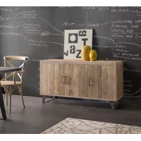 Picture Sideboard with 3 doors complete with 2 shelves made of noble wood - Zanini