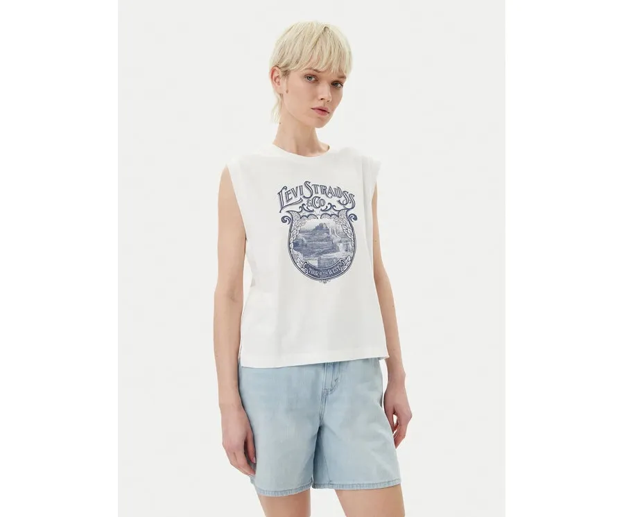 obrazek 1 Levi's® Bluzka Graphic 001MW-0000 Biały Standard Fit