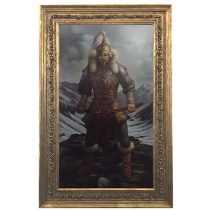 Zdjęcie Portret Czyngis-chana, szkoła włoska XVIII wieku, obraz olejny na płótnie