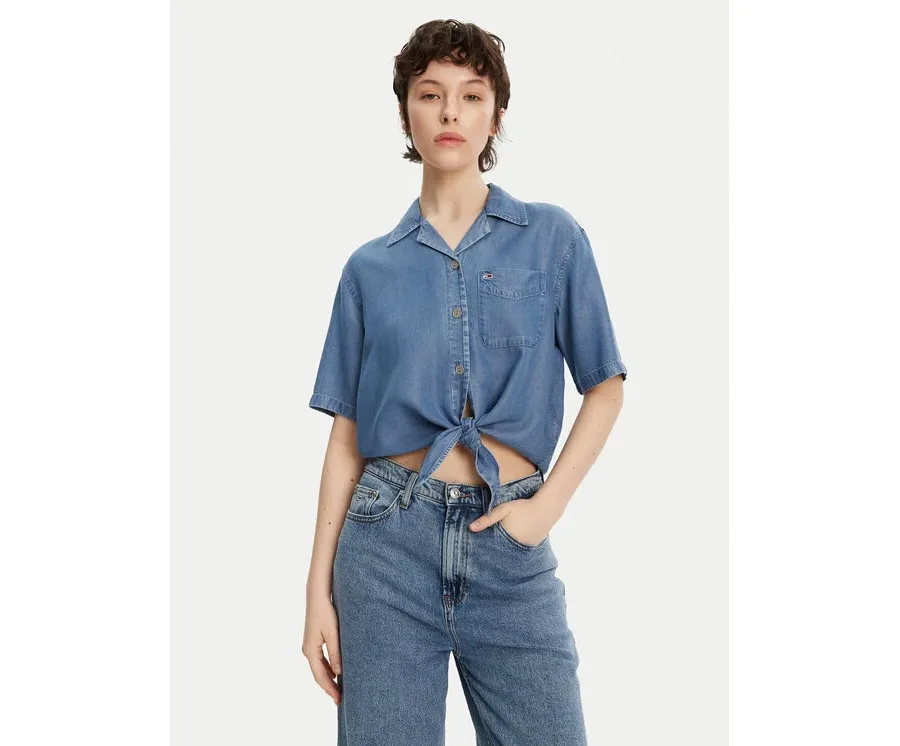 obrazek 1 Tommy Jeans Koszula DW0DW20603 Niebieski Relaxed Fit
