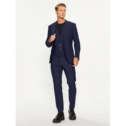 Zdjęcie Hugo Garnitur Henry/Getlin233V1X 50495023 Granatowy Slim Fit HUGO
