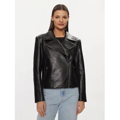 Zdjęcie Patrizia Pepe Kurtka z imitacji skóry 8O0101/E044-K103 Czarny Regular Fit