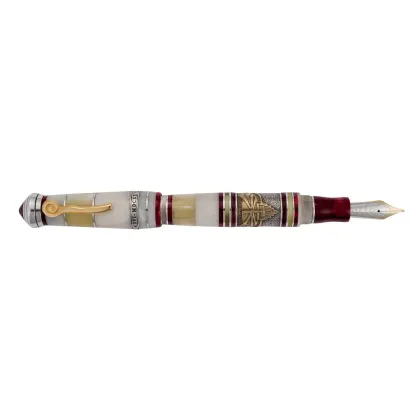 Picture Fountain pen with a gold San Pietro nib