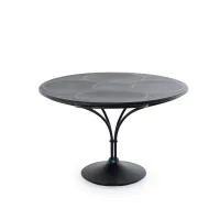 Zdjęcie Wyjątkowy stół Les Arcs z aluminium w kolorze grafitowym do ogrodu lub na taras