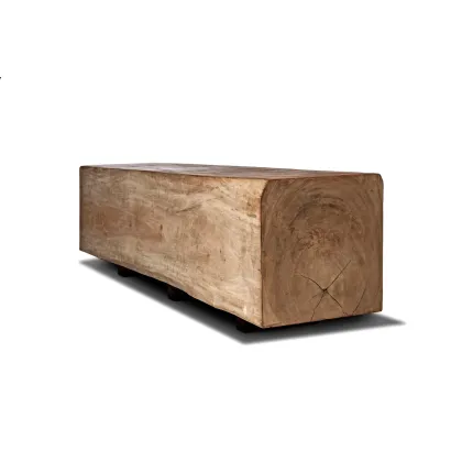 Zdjęcie Ogrodowa ławka bez oparcia w stylu minimalistycznym