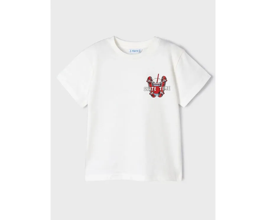 obrazek 1 Mayoral T-Shirt 3013 Biały Regular Fit