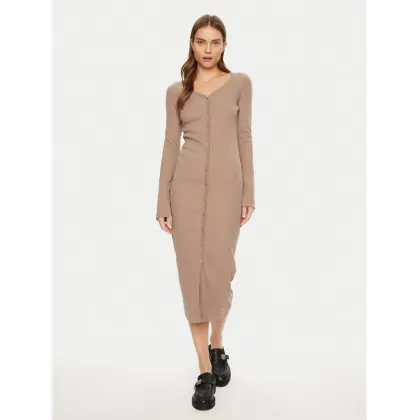 Zdjęcie Calvin Klein Jeans Sukienka codzienna J20J224830 Beżowy Slim Fit