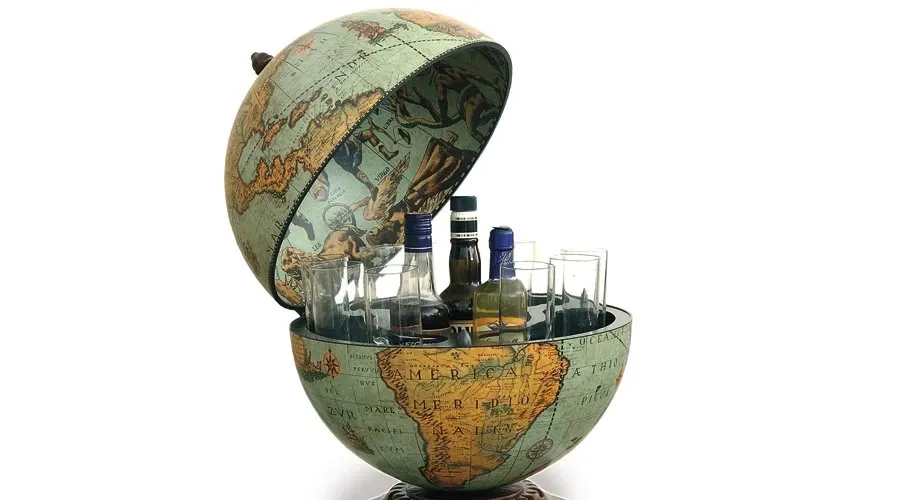 picture 2 Zoffoli Interno 40 cm Laguna desk globe with drinks cabinet