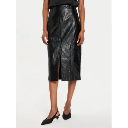 Zdjęcie Marella Spódnica z imitacji skóry Biagio 2423106071 Czarny Regular Fit