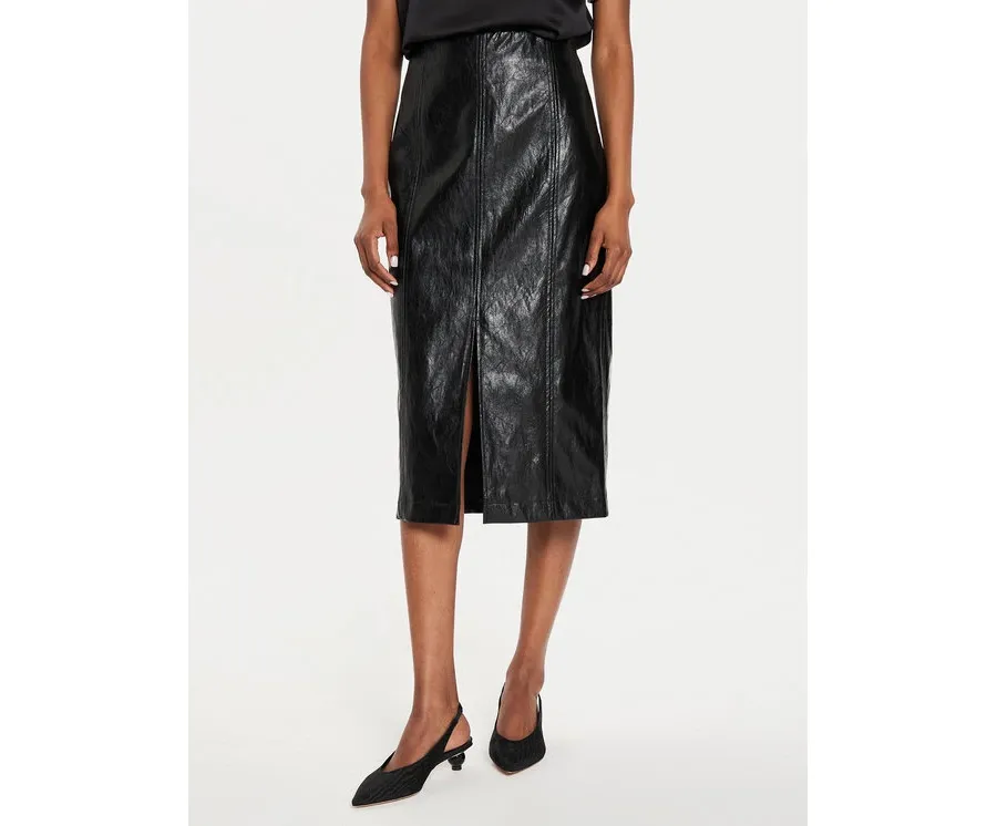obrazek 1 Marella Spódnica z imitacji skóry Biagio 2423106071 Czarny Regular Fit