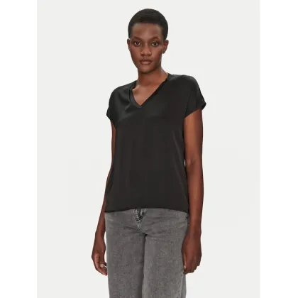 Zdjęcie ViCOLO Bluzka TD0009 Czarny Relaxed Fit