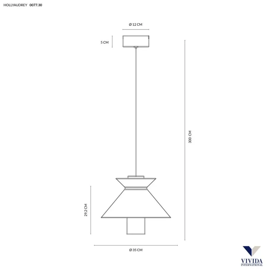 obrazek 3 Brązowa lampa wisząca Hollyaudrey od włoskiego producenta