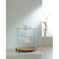 Picture Elegant display counter made of tempered glass