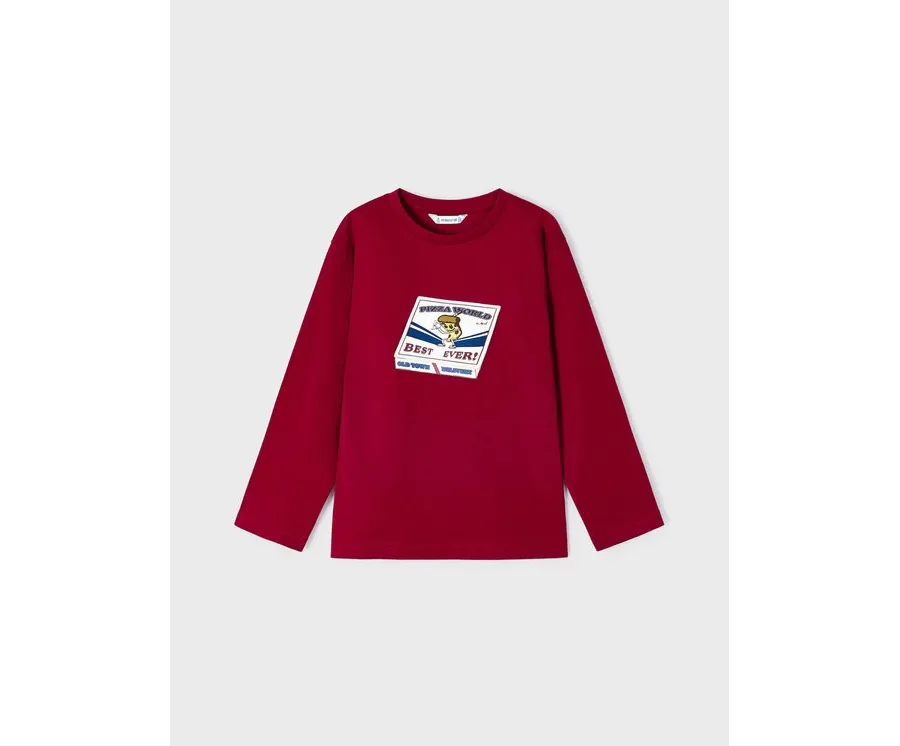 obrazek 1 Mayoral Bluzka 4.025 Czerwony Regular Fit