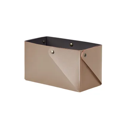 Zdjęcie Pojemnik Miu ze skóry w kolorze cappuccino