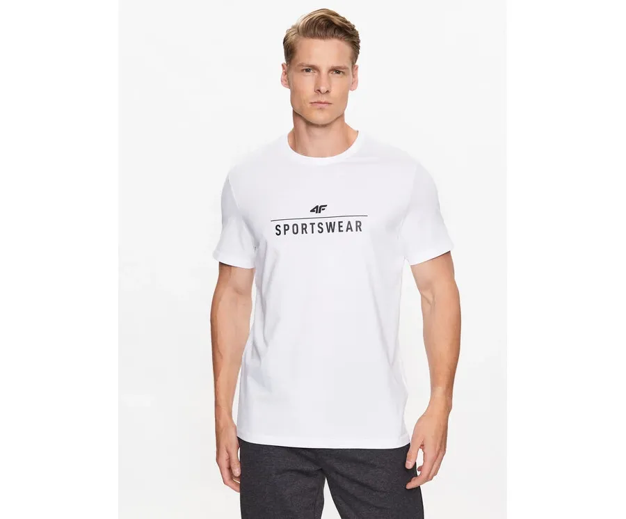 obrazek 1 4F T-Shirt 4FSS23TTSHM539 Biały Regular Fit