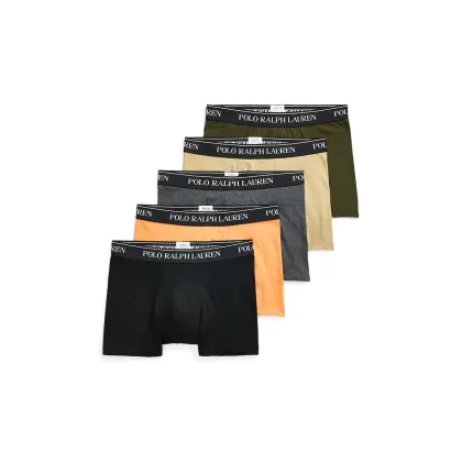 Zdjęcie Polo Ralph Lauren bokserki 5-pack męskie kolor pomarańczowy 714864292